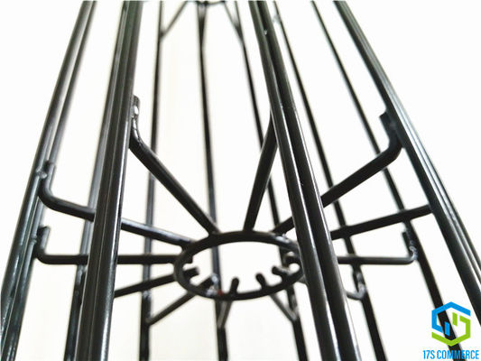 Van de de Sterfilter van de las Verticale Draad van het de Kooisilicium van de de Deklaagplooi Kooi 138mm van de het Vloeistaalzak van de Spinkooi het huiskooi
