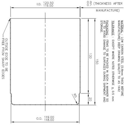 120x150mm 120x80mm de Kop van de Filterkooi