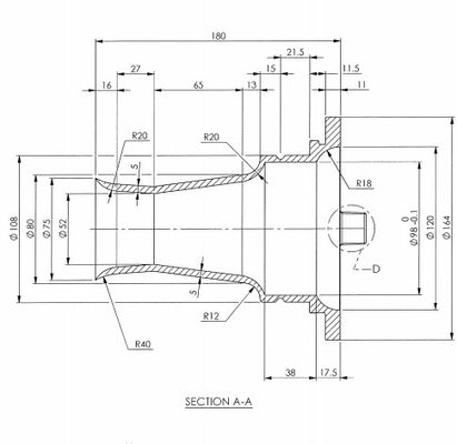 Mikropulaluminium Venturi 164x75x180mm