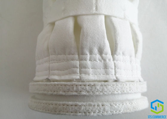 Verbindingsmanchet 12 Plooien 130mm Polyester Gevoelde Filterzakken