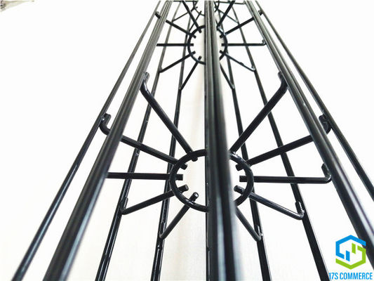 Verticale de Plooikooi in entrepot 120mm van Wire12 Ray Star Cage Silicon Coating van de het Koolstofstaalzak van de Spinkooi het Huiskooi