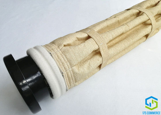 Parelmanchet 160mm Gevoelde de Filterzakken van de Micronpolyester Naald Twee Lagen Bodem